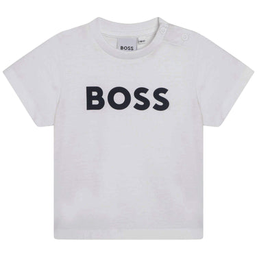 Playera BOSS blanca para bebés